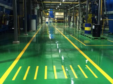 Báo giá thi công sơn kẻ vạch nhà xưởng công nghiệp mới nhất 2022