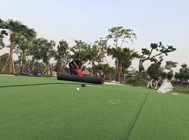 Thi công sân tập Golf đúng tiêu chuẩn – Có tính thẩm mỹ cao